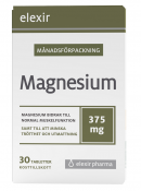 Elexir Magnesium Månadsförpackning 375 mg 30 tabletter