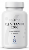 Holistic D3-vitamin 3200 90 kapslar
